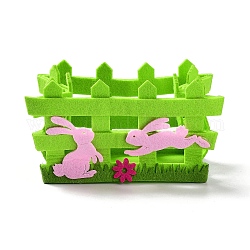 Easter Non-woven Fabric Basket Display Decorations, for Home Desktop Decoration, Flower, 140~175x108~150x110mm