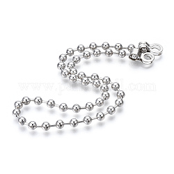 Iron Round Ball Chains with Bead Tips, for Replacement Deck Fill, Platinum, 430x6mm, Hole: 6mm