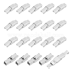 UNICRAFTALE 20Pcs 25x7x6mm Watch Band Clasps 201 Stainless Steel Watchband Deployment Clasp Buckle Rectangle Watch Band Clasp Buckle Replacement for Watch Band Strap