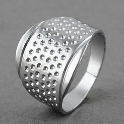 Zinc Alloy Rings, for Protecting Fingers and Increasing Strength, Assistant Tool, Platinum, 16.5x13mm