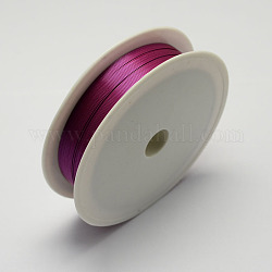 Fil de fer rond, support violet rouge, 26 jauge, 0.4mm, environ 39.37 pied (12 m)/rouleau, 10 rouleaux / ensemble