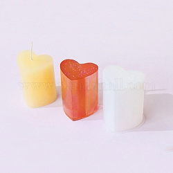 Moules à bougie en silicone bricolage, pour la fabrication de bougies, blanc, 5x5.9x7.1 cm