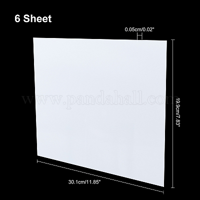 Wholesale AHANDMAKER 20 Pcs Clear Polystyrene Flexible Plastic Board Sheet  