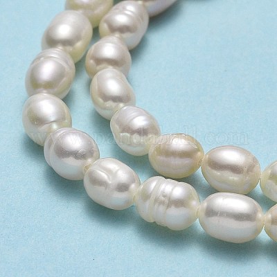 Brins de perles de culture d'eau douce naturelles&nbsp;PEAR-J006-10F-01-1