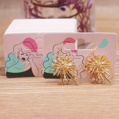 Wholesale Rectangle Paper Earring Display Cards 