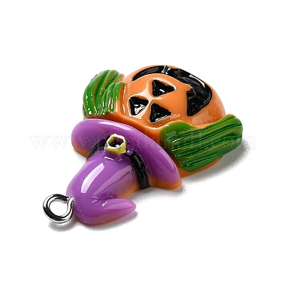 Подвески из непрозрачной смолы на хэллоуин RESI-B011-12-1