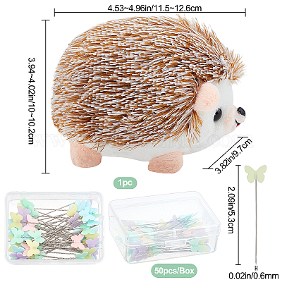 Pin Cushion, Cute Hedgehog Shape Pin Cushion Sewing Needle Cushions Holder  Sewing Accessory for Sewing DIY Crafts 