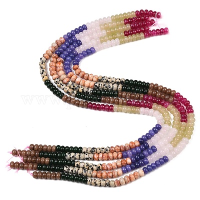 Нити из натурального красного сетчатого камня&nbsp;G-Z135-C04-1