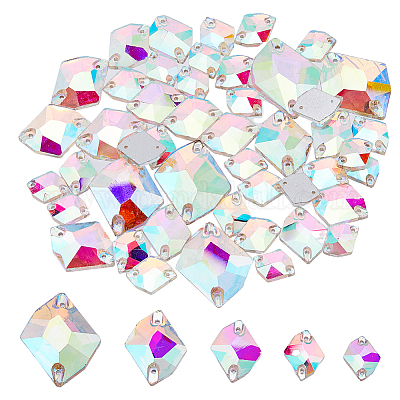 Rhinestone Bulk Crafting Gems. Assorted Colors, Shapes, and Sizes - 1 Pound  (1 Pack)