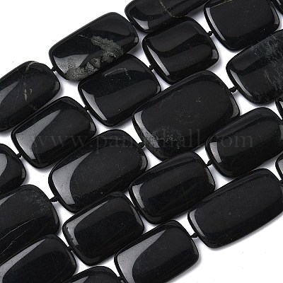 Натуральный черный камень бисер нитей&nbsp;G-L650-C01-01-1