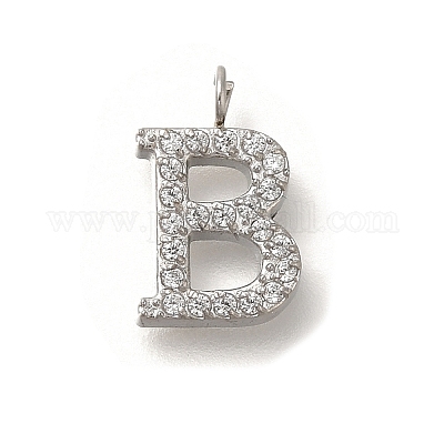 Подвески из нержавеющей стали 304 с микропаве из кубического циркония STAS-H228-06P-B-1