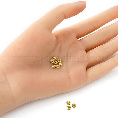 Латунные бусины разделители для поставки стразов&nbsp;RB-YW0001-04A-01G-1