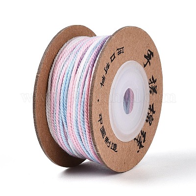 30 м окрашенный сегментный хлопковый шнур для макраме&nbsp;OCOR-T018-01M-1