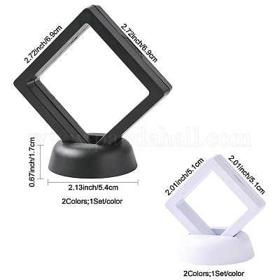 4шт 4 стиля пластиковый 3D плавающий держатель рамки дисплея&nbsp;ODIS-FS0001-02C-1