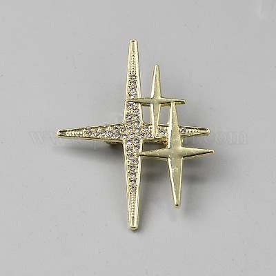 Броши на лацкан из сплава со стразами для рюкзака&nbsp;JEWB-WH0051-013G-1