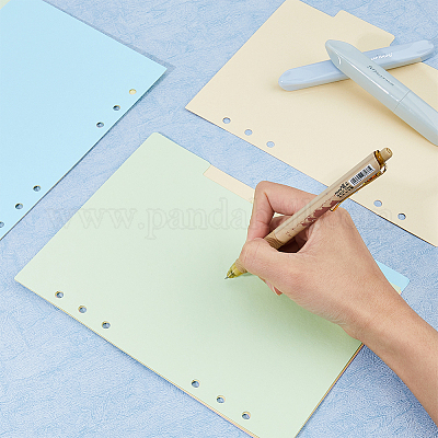 50 Fogli A5 Colorati A Righe - Forati 6 Fori, Per Raccoglitori, 5 Colori (21x14.5cm) - Foto 3