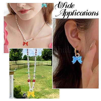 8шт 8 цвета прозрачные стеклянные подвески&nbsp;GLAA-CJ0002-83-1