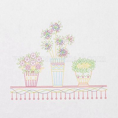 Wholesale DIY Embroidery Fabric with Eliminable Pattern 