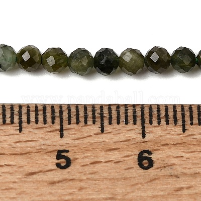 Бусы из натурального зеленого турмалина&nbsp;G-L653-B03-3mm-1