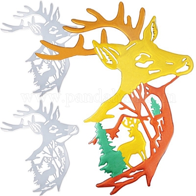 Stampo In Silicone Per Candela Natale A Forma Di Cervo/Alce - 3 Dimensioni (Grande, Medio, Piccolo) - Riutilizzabile Per Resina, Cera, Fai Da Te