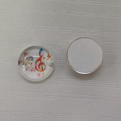 Cabochons di vetro&nbsp;GLAA-WH0025-31A-12-1