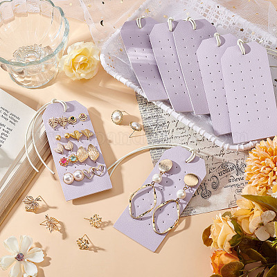 Держатель-органайзер для сережек-гвоздиков из искусственной кожи&nbsp;AJEW-WH0505-32A-1