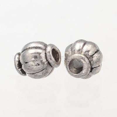 Wholesale Barrel Tibetan Silver Spacer Beads 