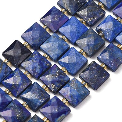 Natürlicher Lapislazuli Perlenstränge&nbsp;G-F839-A34-01-1
