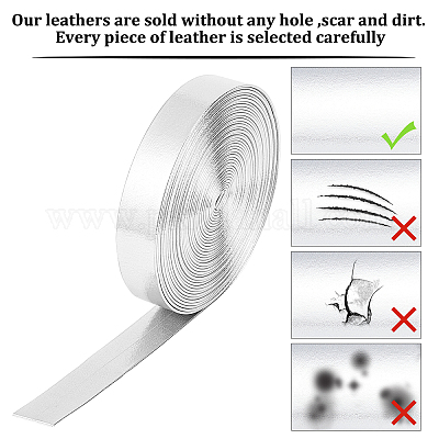 Мягкий плоский шнур из искусственной кожи&nbsp;LC-WH0006-03C-01-1