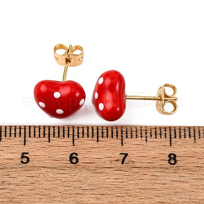 Латунные микро проложить серьги стержня кубического циркония&nbsp;LS-EJEW-D328-01G-03-1