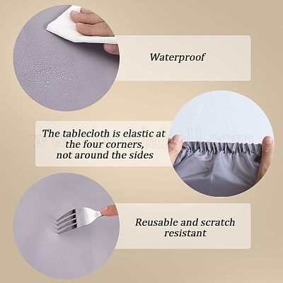 Tischdecke aus Polyester&nbsp;AJEW-WH20010-92A-01-1