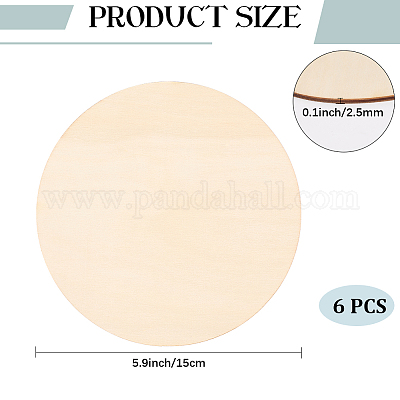 6 шт. необработанной древесной щепы&nbsp;AJEW-CP0009-86-1