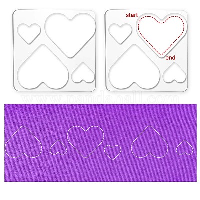 Stabilisateur Soluble à L'Eau Pour Broderie - 4 Feuilles Motifs Papillon Et Fleur (29,7x21 Cm)