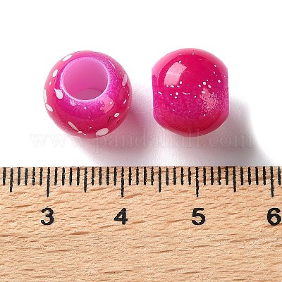 Европейские бусины из АБС-пластика&nbsp;KY-G033-01B-10-1