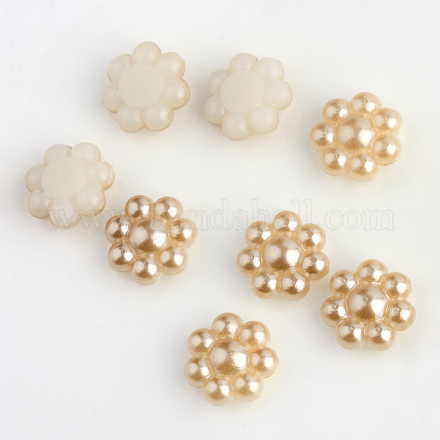 ABS Plastic Imitation Pearl Cabochons OACR-S008-Z49-1