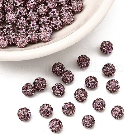 Бусины со стразами&nbsp;RB-A053-4mm-10-1