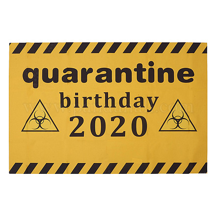 2020 décorations d'anniversaire de quarantaine AJEW-GF0001-64A-1