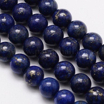 Ordnen Sie runde Perlenstränge aus natürlichem Lapislazuli G-M264-13-1