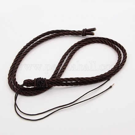 Braided Nylon Cord Necklace Making NJEW-P001-013A-1