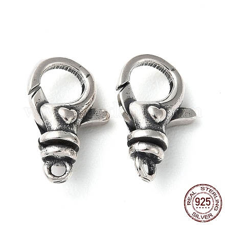 925 тайская застежка-когти из стерлингового серебра STER-D003-02AS-1