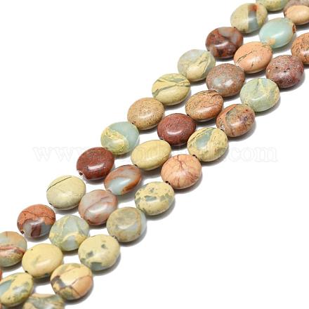 Chapelets de perles en jaspe aqua terra naturel G-I213-05-8mm-1