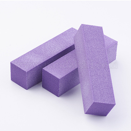 ネイルアート研磨工具  紫色のメディア  94x24x24mm AJEW-TA0010-H03-1