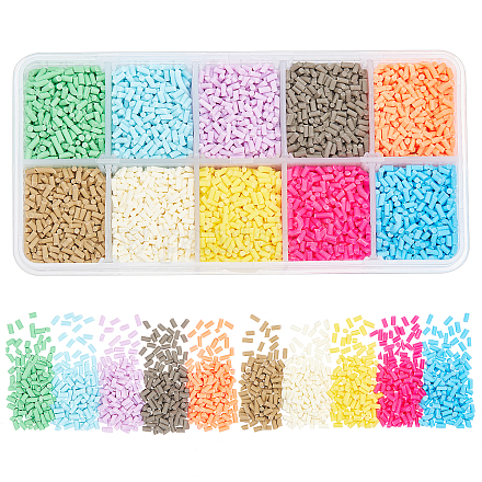 ARRICRAFT 120g 10 Colors Handmade Polymer Clay Sprinkle Beads CLAY-AR0001-09-1