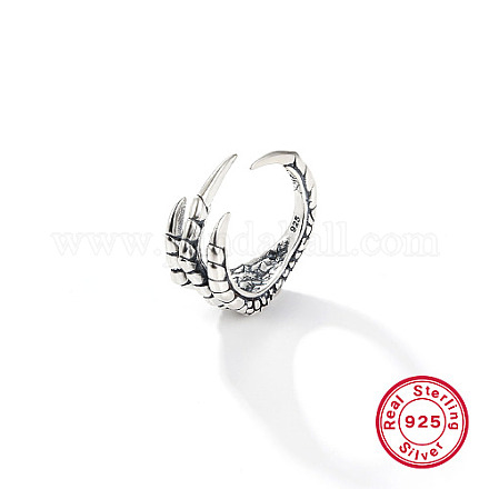 925 anillo de puño abierto de plata esterlina QY8581-2-1