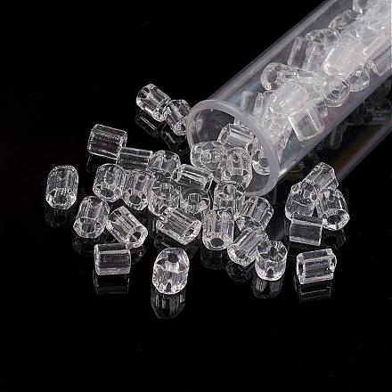 Perlas de vidrio de taladro redondo de dos-agujeros 11/0 SEED-G006-2mm-01-1