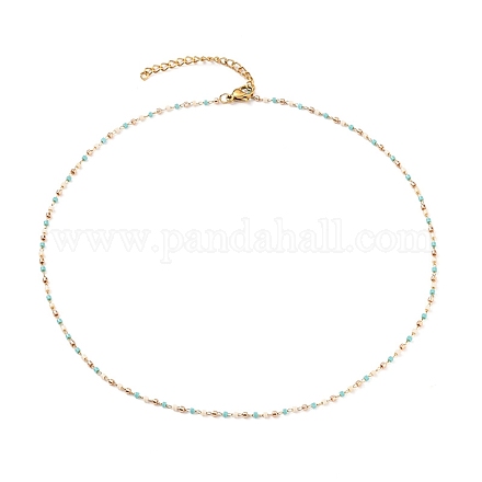 Colliers de perles de rocaille de verre faits à la main X-NJEW-JN03185-01-1