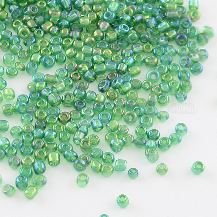 Perles de rocaille en verre rondes SEED-A007-2mm-167-1