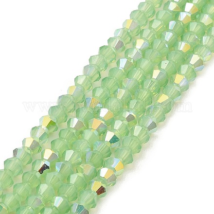 Chapelets de perles en verre peint DGLA-F029-J2mm-A08-1