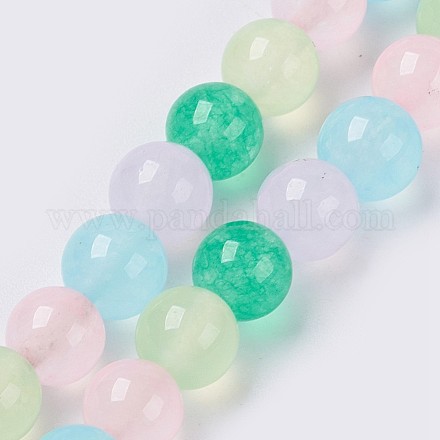 Chapelets de perles de jade blanche naturelle G-G756-01-8mm-1