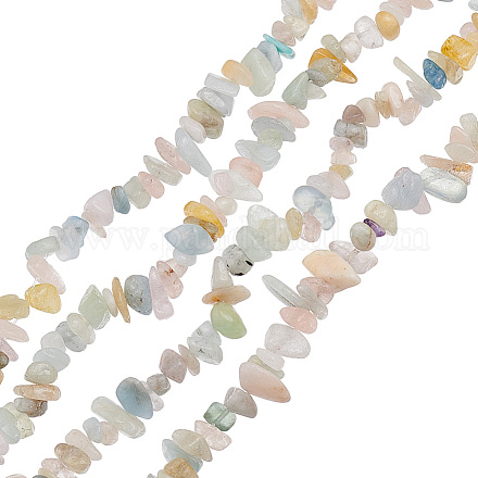 Brins de perles de morganite naturelle olycraft 1 rang G-OC0004-51-1